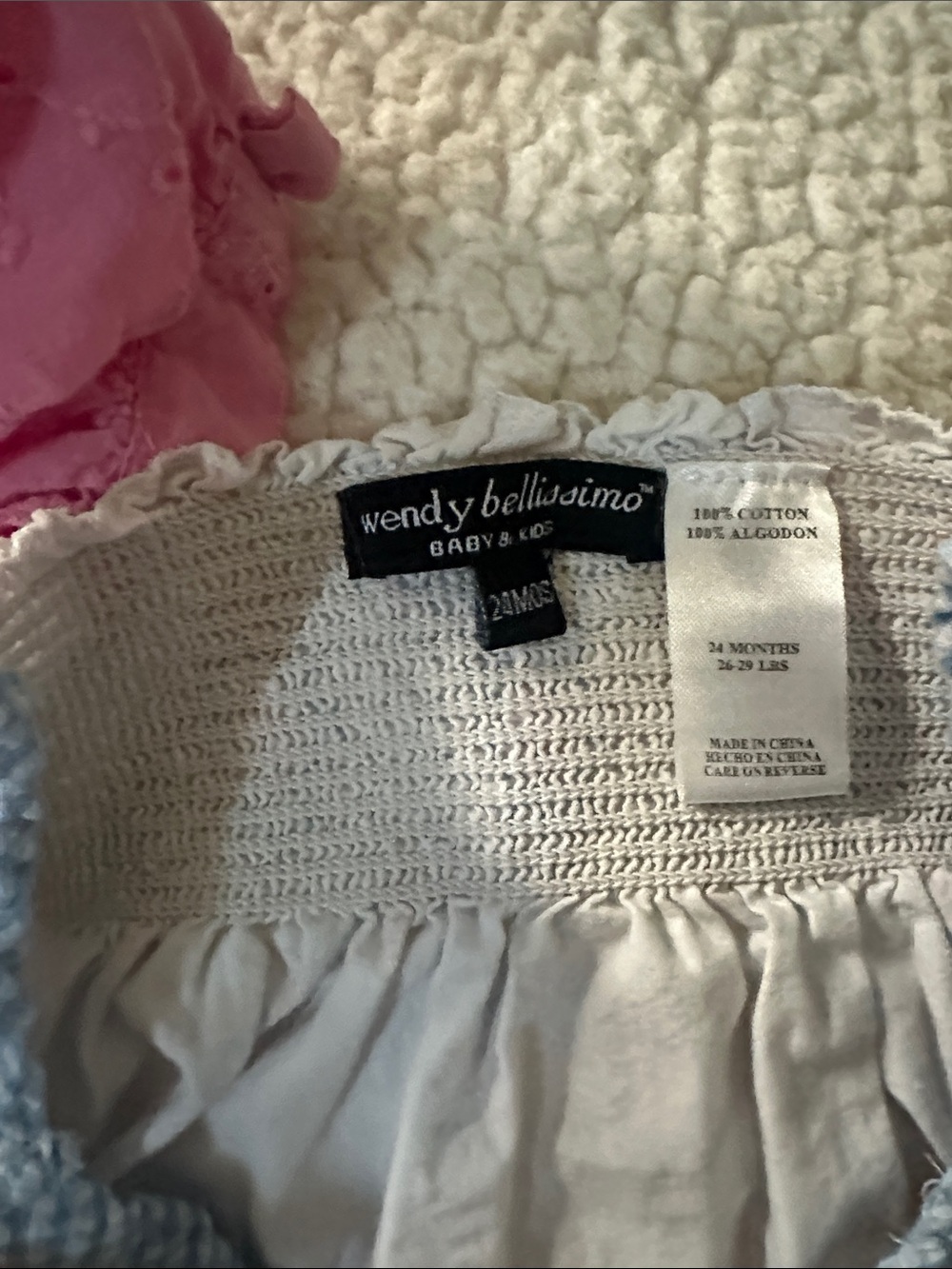 Girls Pink Gingham Ruffle Two-Piece Matching Set - Picture 5 of 5